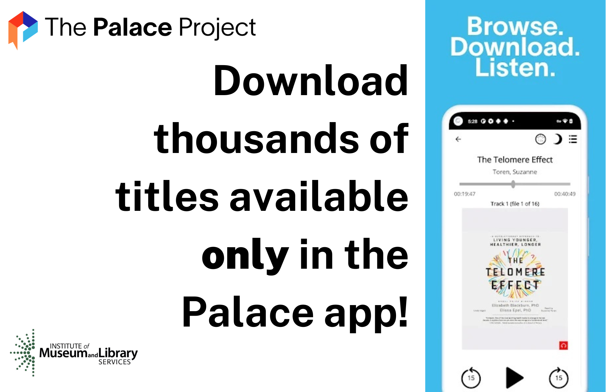 Palace Postcard (IMLS) The Palace Project postcard from the IMLS toolkit
