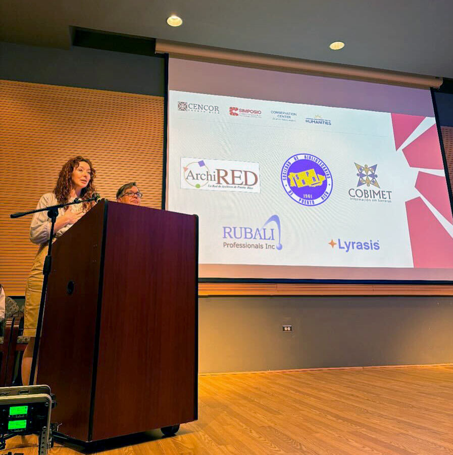 Lyrasis’ Tom Clareson and Laura Sinhur recently attended the Primer Simposio sobre Preservación de Colecciones Documentales in Puerto Rico